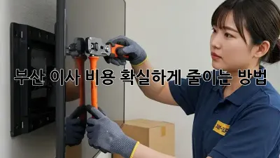 부산 이사 비용, 확실하게 줄이는 방법!